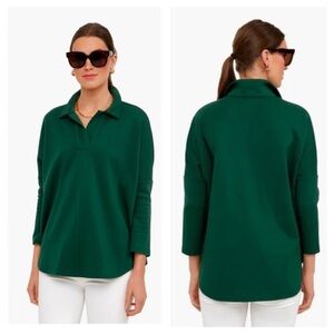 Pomander Place Tuckernuck Jaguar Green Easy Polo Swing Sweatshirt